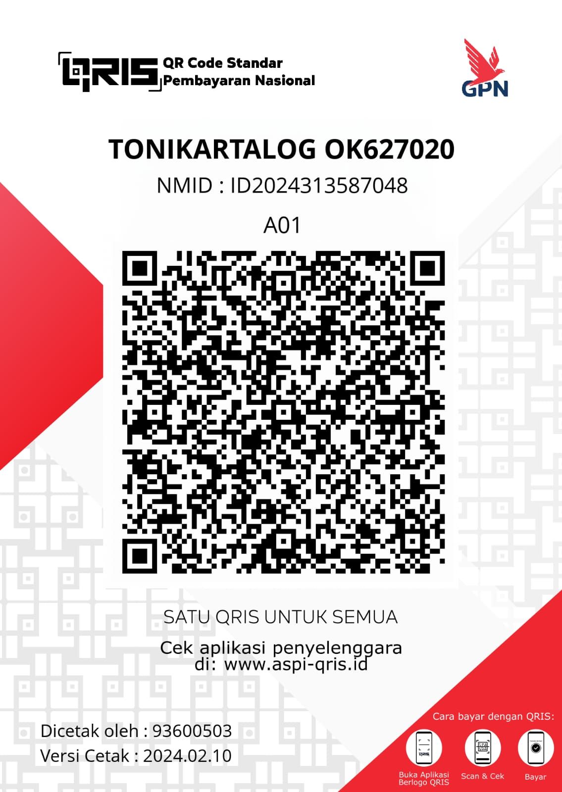 QRIS Toni Karta
