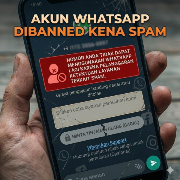 Optimasi Unbanned WhatsApp Spam Banned- Paket Premium