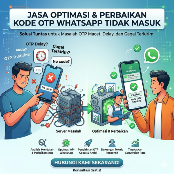 Jasa Bantuan & Panduan Optimasi Kode OTP WhatsApp Tidak Masuk